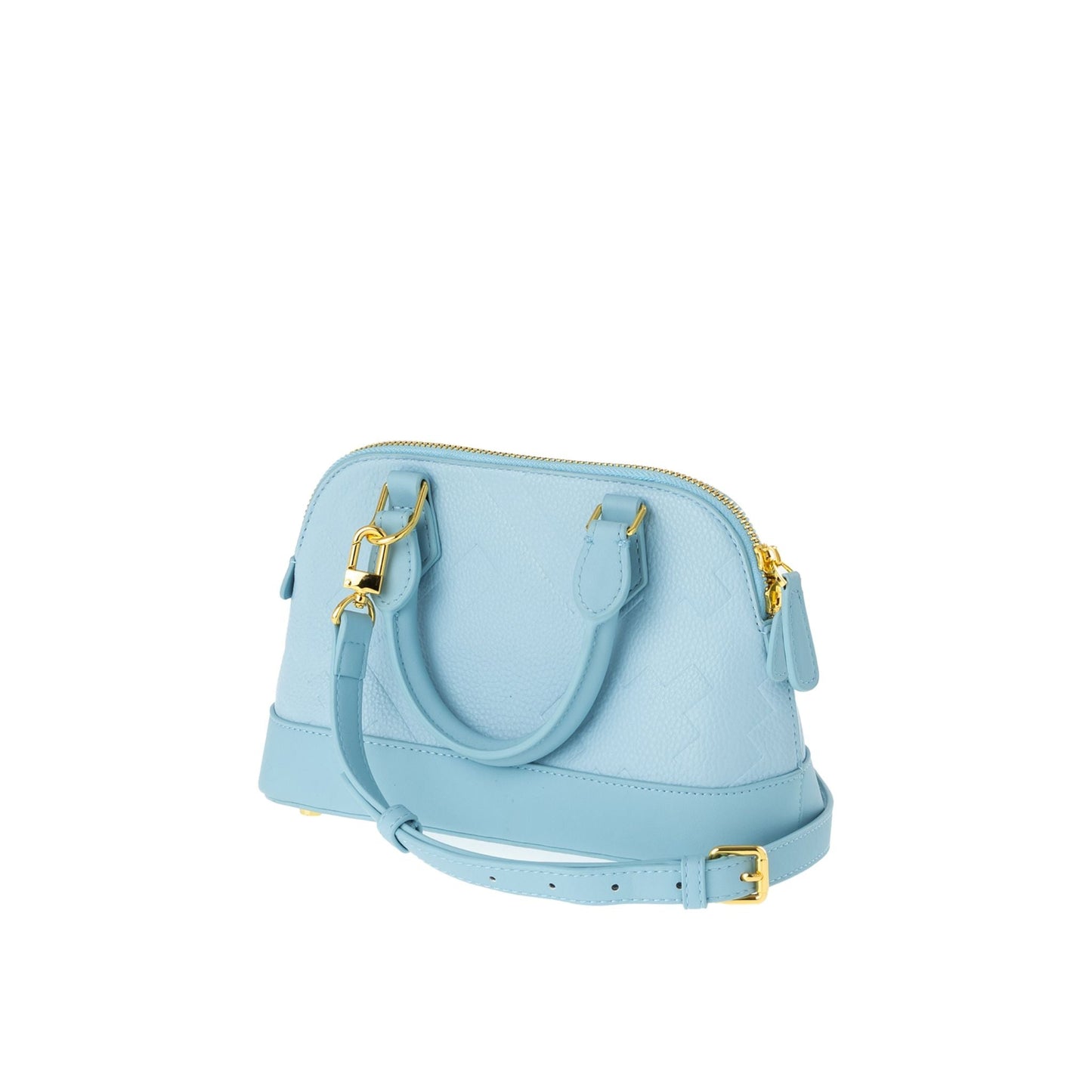 EMBOSSED DOME BAG - BLUE